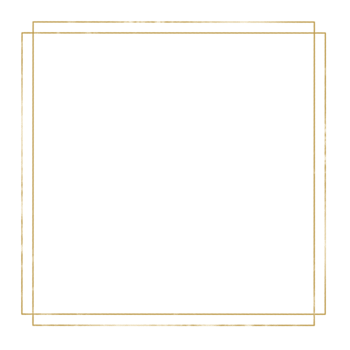 Gold Square Frame on a Transparent Background png