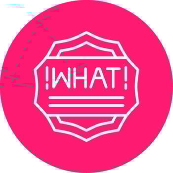 What Line Multi Circle Icon vector