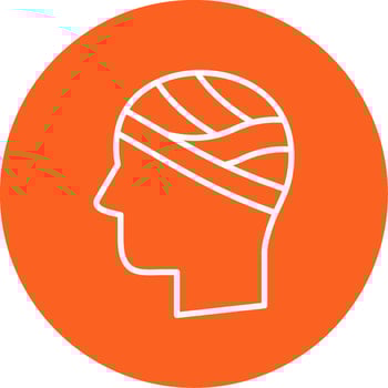 Head Line Multi Circle Icon vector