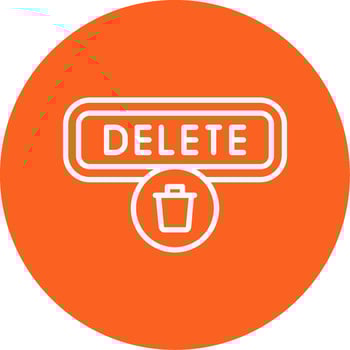 Delete Line Multi Circle Icon vector