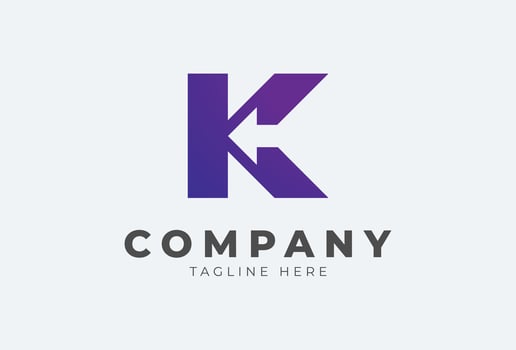 letter K arrow logo design inspiration, usable for brand and company logos vector