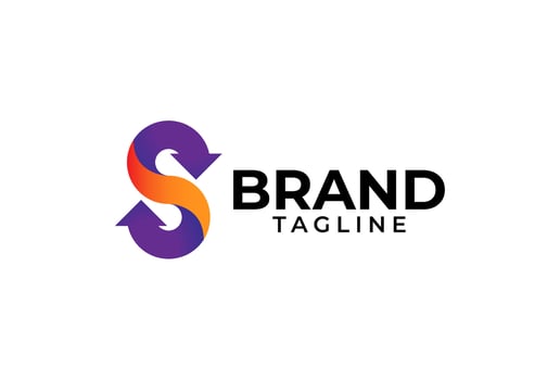 Letter S Arrow Logo Design inspiration vector