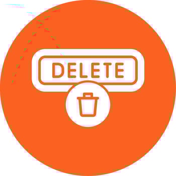 Delete Glyph Multi Circle Icon vector