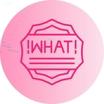 What Gradient Circle Icon vector