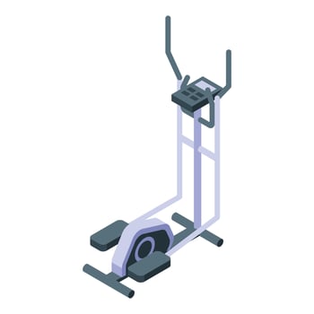 Elliptical trainer providing full body workout at home vector