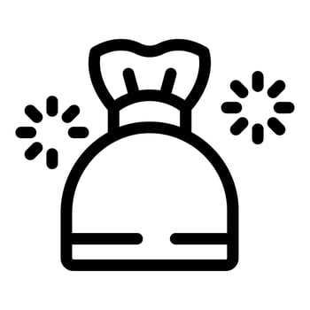 Money bag surrounded by rotating stars representing investment growth vector