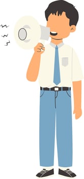 Indonesian senior high school student vector