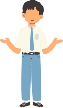Indonesian senior high school student vector