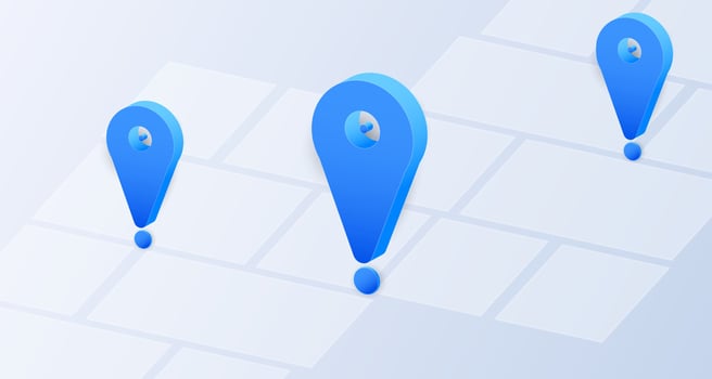 Isometric gps tracking and map. Navigate locate position pin. Isometric street roads and location vector