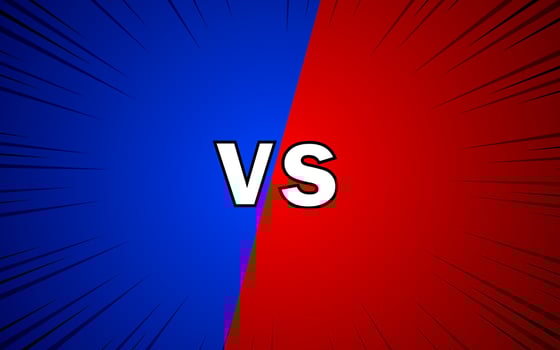 Comic versus cartoon fight template background. illustration EPS 10. vector