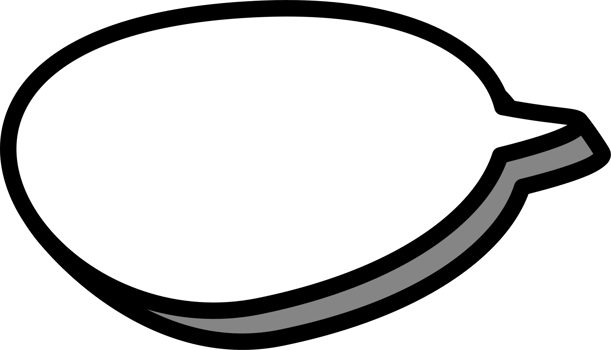 3d black and white color speech bubble balloon icon sticker memo keyword planner text box banner png