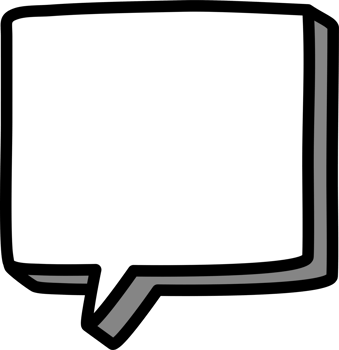 3d black and white color speech bubble balloon icon sticker memo keyword planner text box banner png