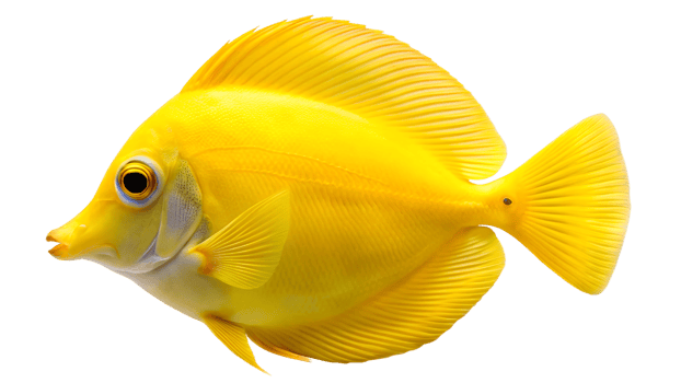 Yellow Tang isolated on background png