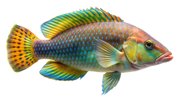 Wrasse isolated on background png