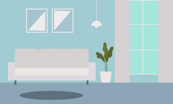 Living room interior logo vector