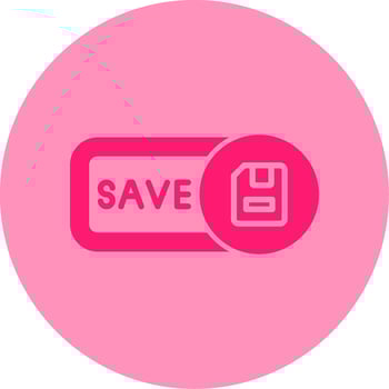 Save Dual Tone Circle Icon vector