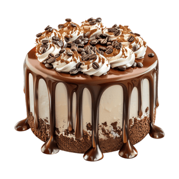 Chocolate Cake on Transparent Background png