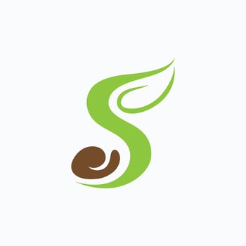 Plant Seeds Logo Concept Template vector