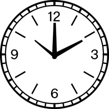Clock isolated illustration vector