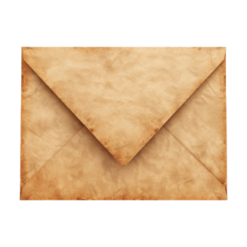 Mail Envelop on Transparent Background png