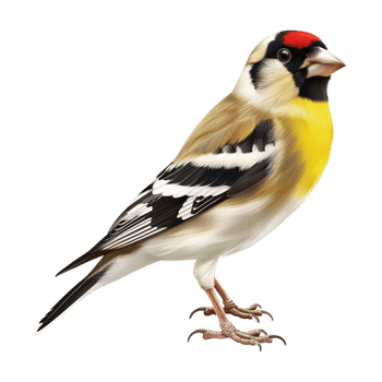 Goldfinch on Transparent Background png