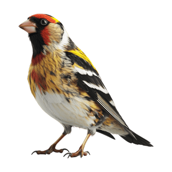 Goldfinch on Transparent Background png