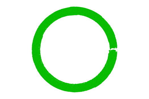 Green circle frame sticker noise grainy texture on transparent background, design element png