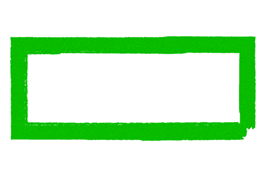 Green rectangle frame sticker noise grainy texture on transparent background, design element png
