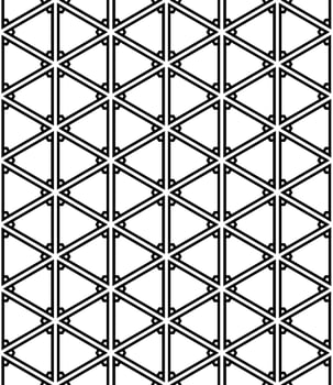 Black and white seamless abstract pattern. Background and backdrop. Grayscale ornamental design. vector