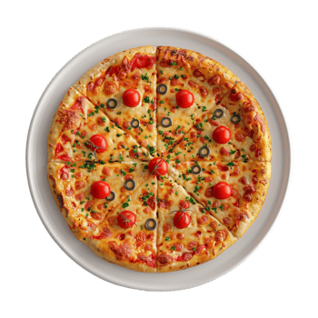 Italian Pizza on Transparent Background png