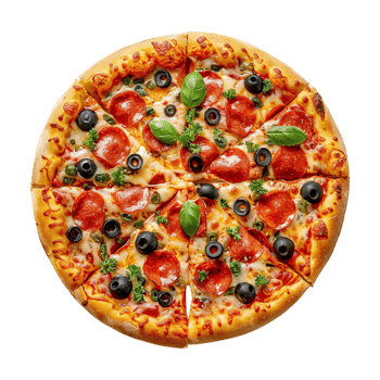 Italian Pizza on Transparent Background png