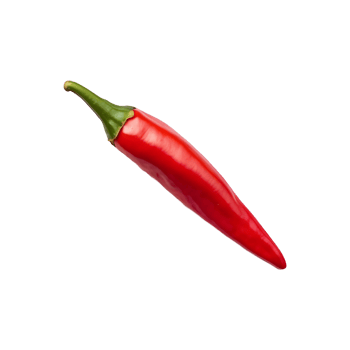 Hot and Fresh Red Chili isolated on transparent background png