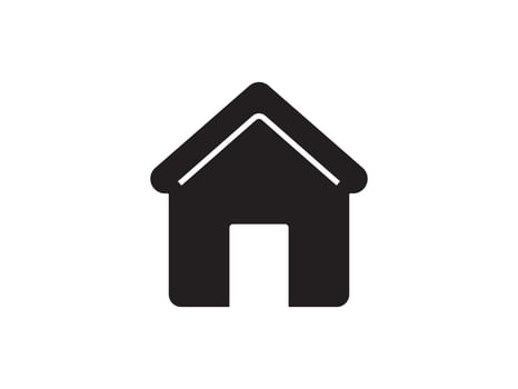 Icon a house representation, isolated against a clean background. This simple symbol evokes a sense of warmth and security, embodying the concept of home. vector
