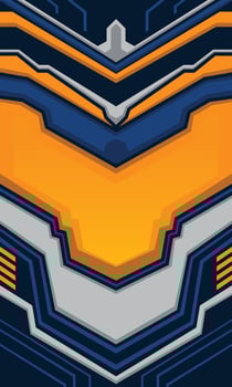 Racing style geometric abstract background. Sublimation printing jersey fabric template vector