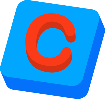 Letter C, 3D Education Block Cartoon Alphabet png