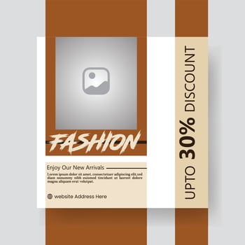 Fashion sale social media post template vector