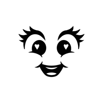 smiling face icon design symbol of happiness and joy in black color vector