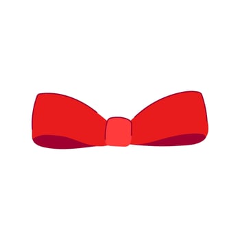 gift red bow cartoon illustration vector