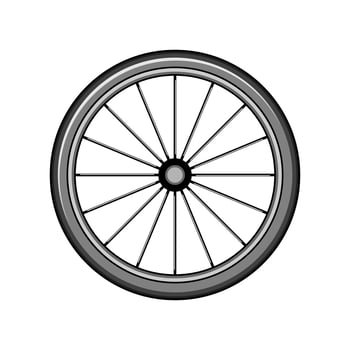 graphic wheel bike cartoon illustration vector