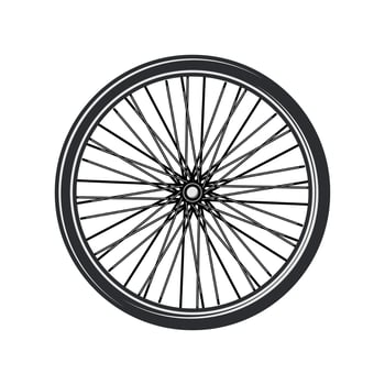 side wheel bike cartoon illustration vector