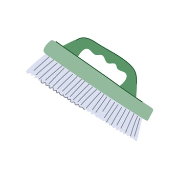 tool wire brush cartoon illustration vector