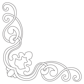 vintage black corner lines Ornate vintage design element with calligraphy swirls, wavy lines, ornate pattern. and paper rolls Frames and banners png