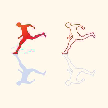 Sport logo and Sports icon design symbol people illustration vector