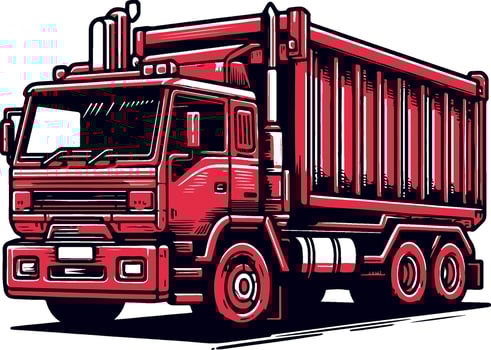 Truck Clip art isolated design illustration vector