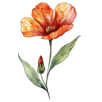 watercolor hibiscus flower png