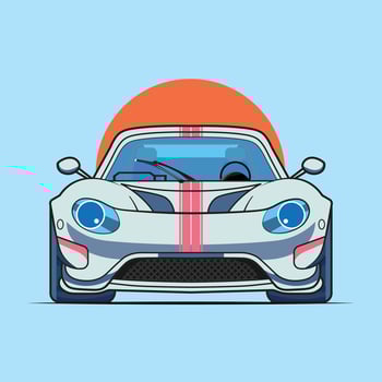 Stylized Illustration of a Modern Sports Car vector