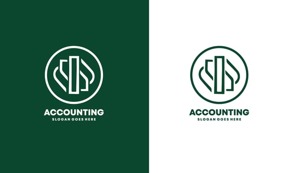 business accounting logo icon design Pro vector