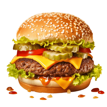 Cheese burger transparent png
