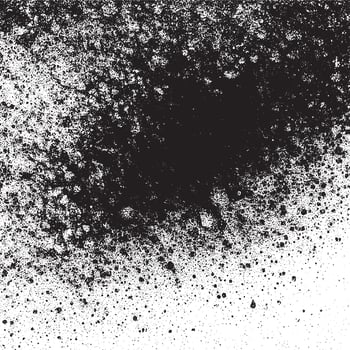 Abstract noise small particles debris and dust distressed uneven background grunge texture overlay with rough and fine grains isolated on white background vector