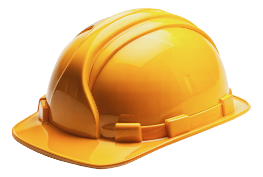 Yellow construction hard hat, cut out - stock png. png